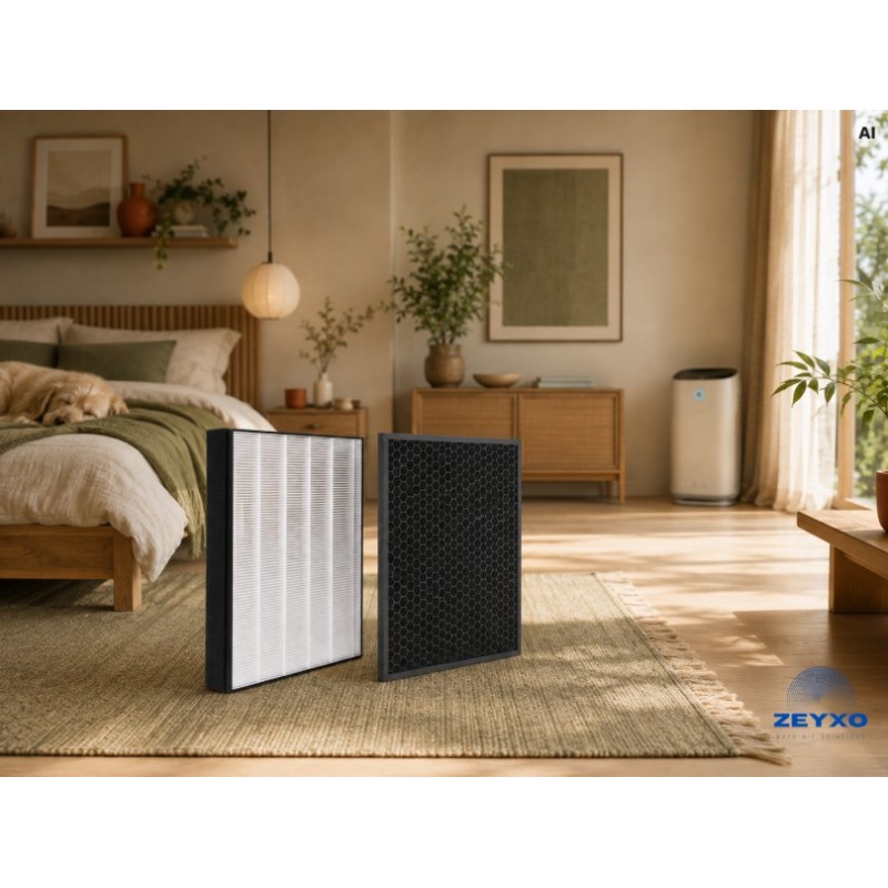 Filter set FY3433 HEPA + FY3432 charcoal for Philips AC3256 AC3259 AC4550 AC4558 FA13