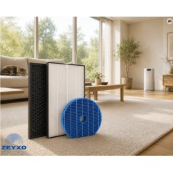 Satz mit 3 Filtern: Wasserfilter UZ-HG6MF, HEPA-Filter UZ-HD4HF und Kohlefilter UZ-HD4DF für SHARP-Luftreiniger UA-HG40E-L UA...