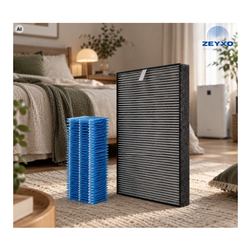 Integrierter HEPA- und Kohlefilter FZ-Y30SFE und Wasserfilter FZ-Y30MFE für SHARP KC-930EUW Luftreiniger FA30