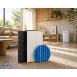 Wasser-, HEPA- und Kohlefilter-Set FZ-A61MFR, FZ-A51HFR, FZ-A51DFR für SHARP-Luftreiniger KC-A50EUW FA32