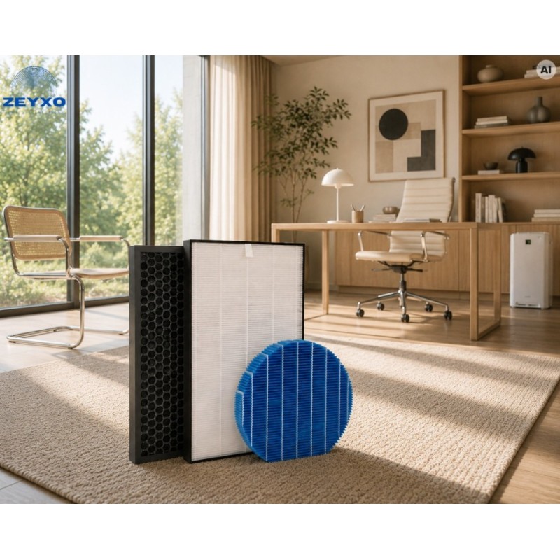 Filtry do Sharp UA-KIN40E UA-KIN42E UA-KIN50E UA-KIN52E HEPA 3 szt FA48