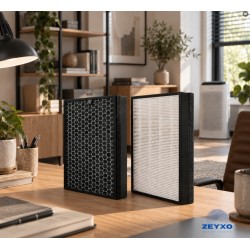 2in1 HEPA + Aktivkohlefilter für Samsung AX60R5080WD FA54