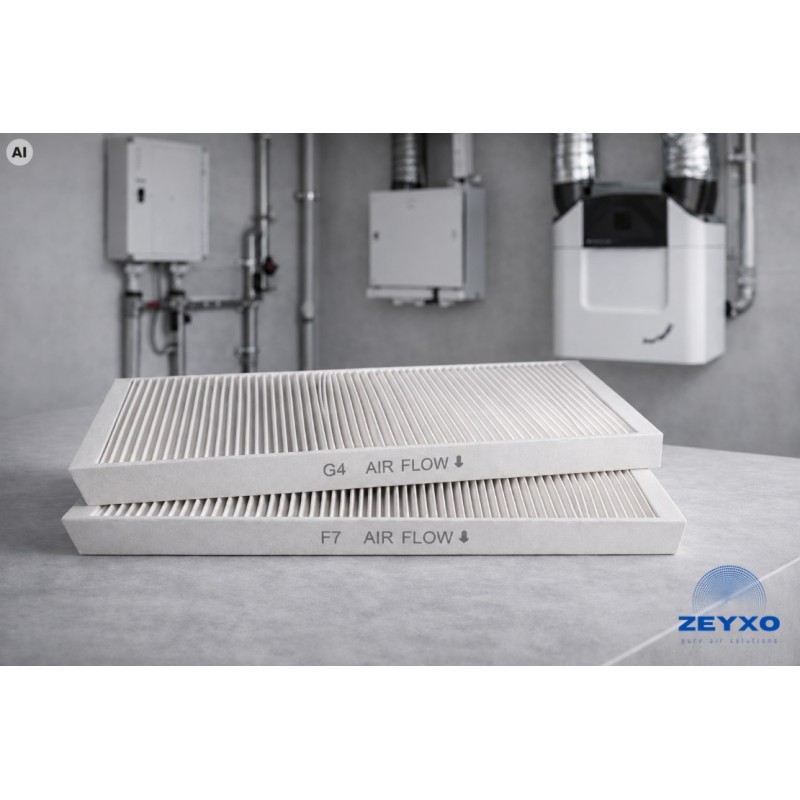 Filtry F7 G4 do Zehnder ComfoAir Q350 Q450 Q600 Aeris Next 2 szt Zeyxo FA70