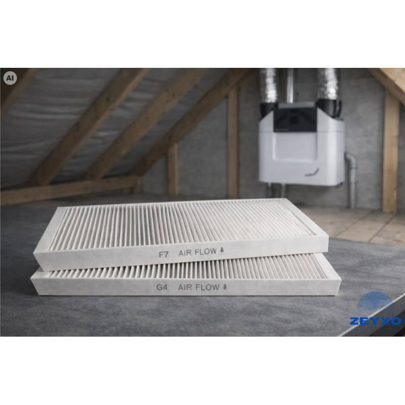 Filtry F7 G4 do Zehnder ComfoAir Q350 Q450 Q600 Aeris Next 2 szt Zeyxo FA70